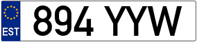 Trailer License Plate